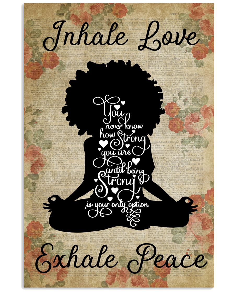 Black girl yoga inhale love exhale peace-4792