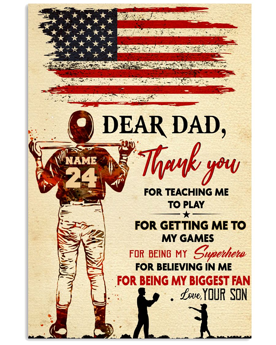 Baseball Dear Dad GM2-0412-8980