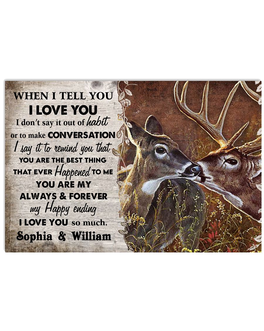 Personalized Deer When I Tell You-3568