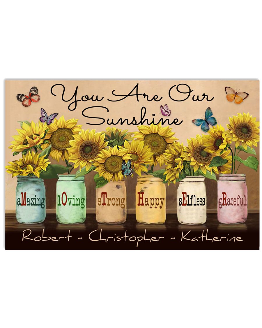 Personalized Butterfly Sunflower Mother-9296