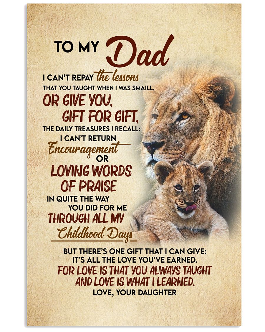 Love Is What I Learned - Best Gift For Dad-9278