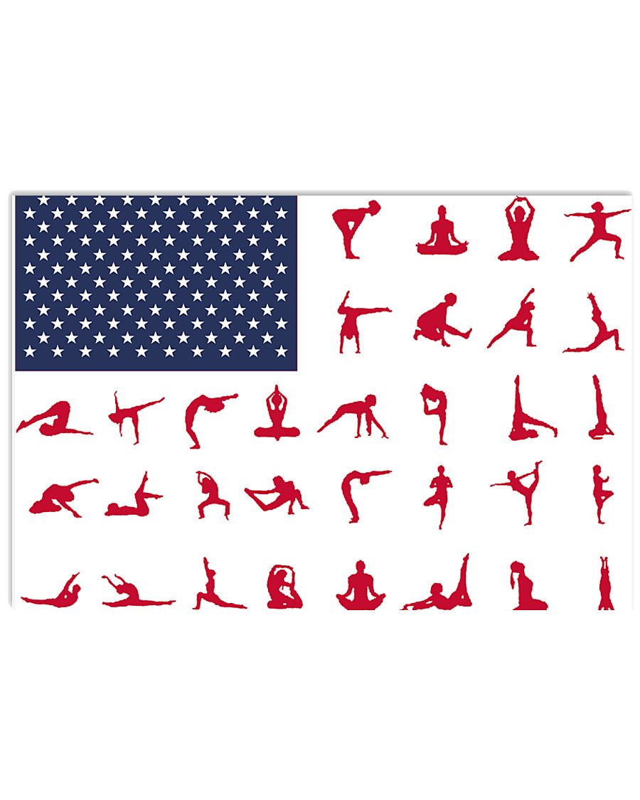 Yoga Pilates Poses American Flag-7299