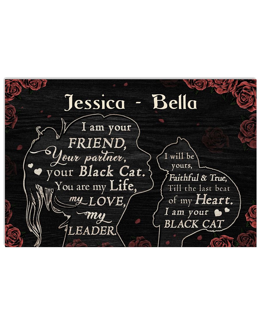 Personalized Black Cat Your Are My Life-5997