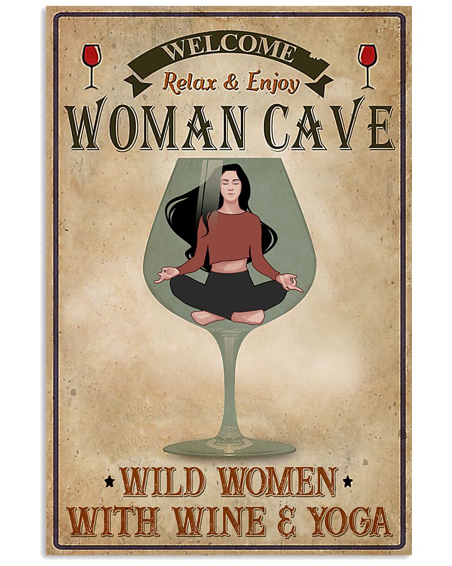 Welcome to my woman cave wine and yoga-7100