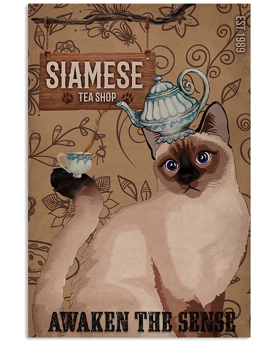 Siamese Cat And Tea Awaken The Sense-7569