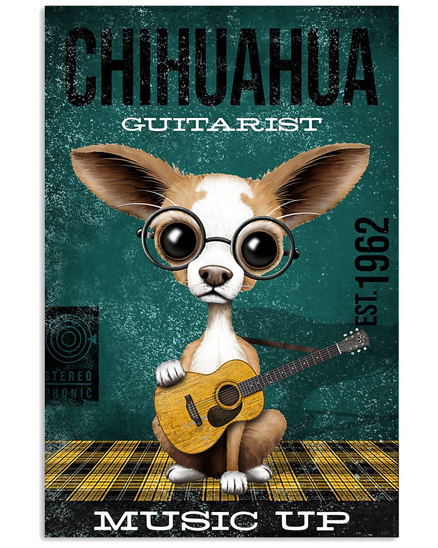 Chihuahua Play Guitar-9181