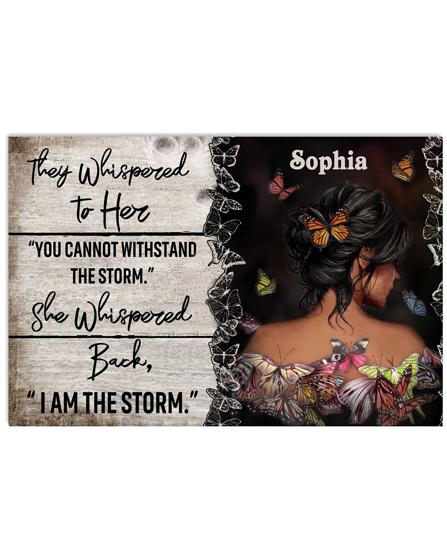 Personalized Butterfly I Am The Storm-4833