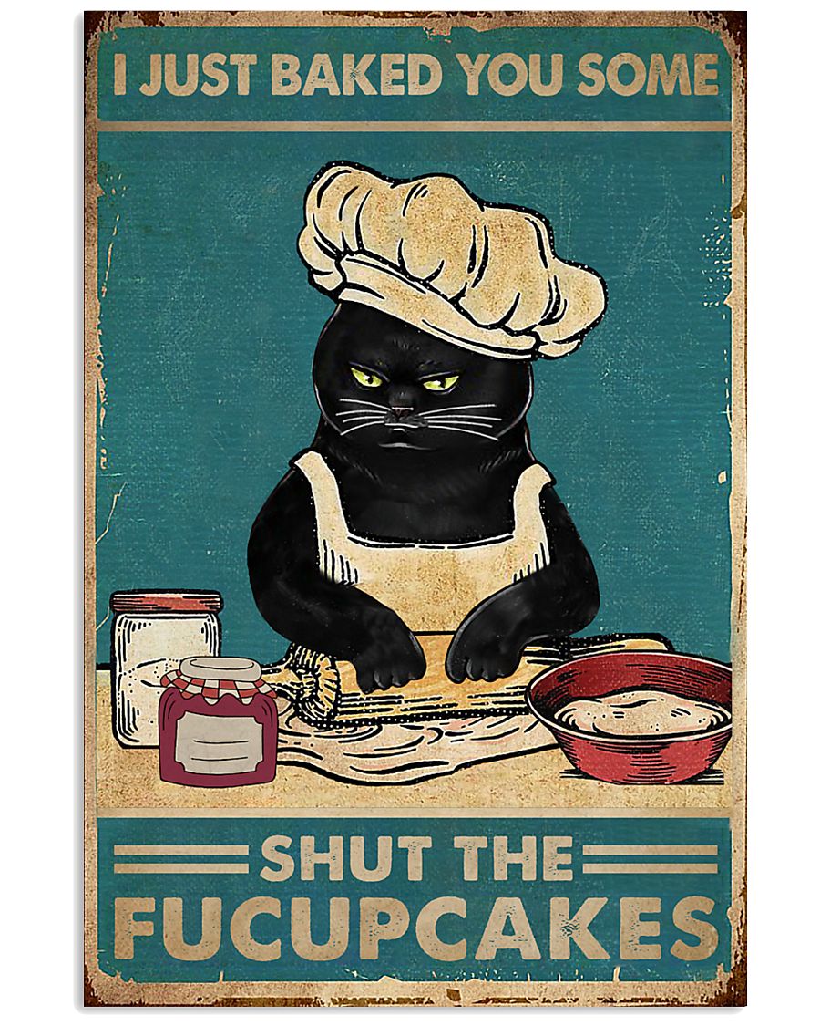 Shut The Fucupcakes Baking Black Cat-1273