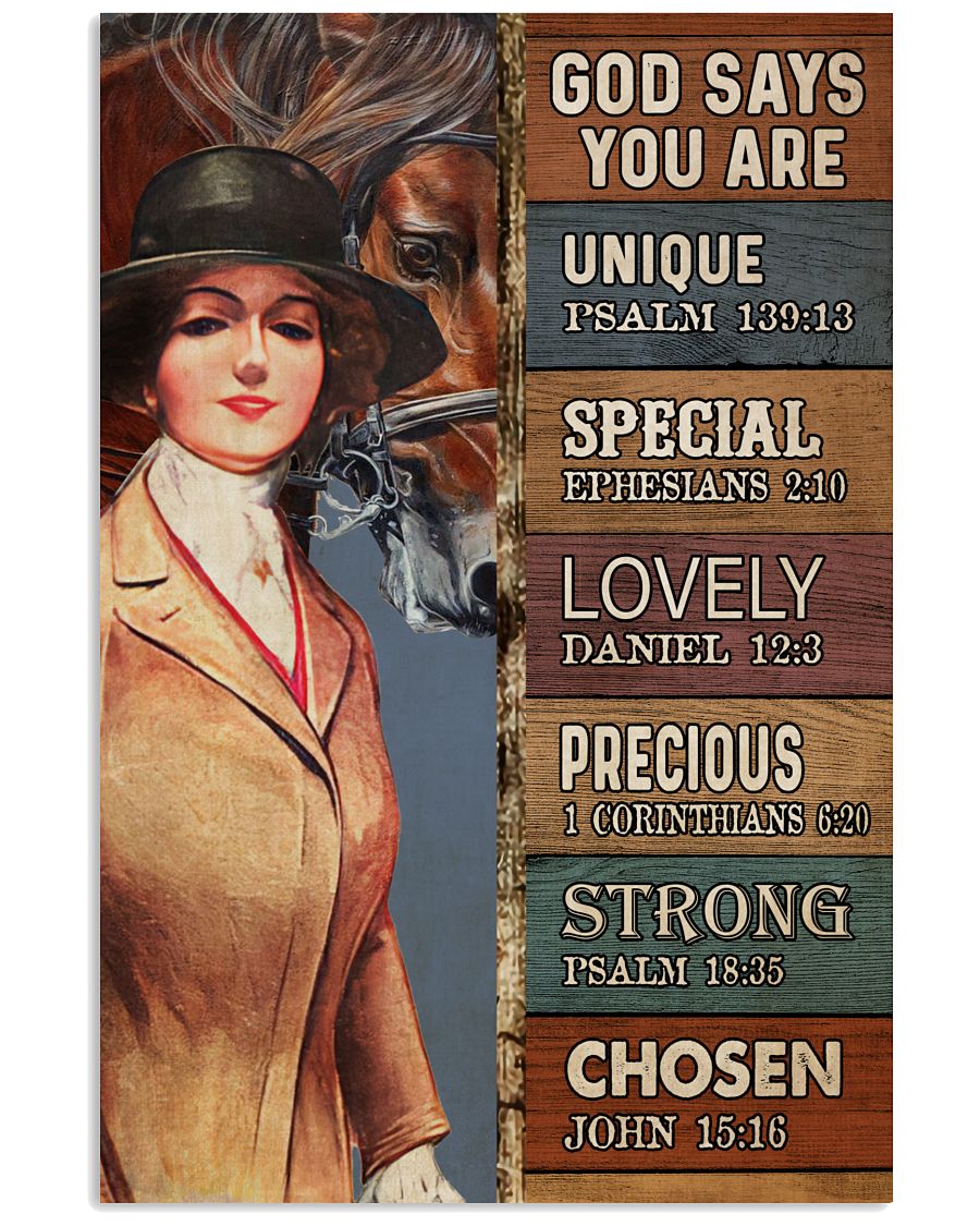 Equestrian Girl God Says You Are-7066