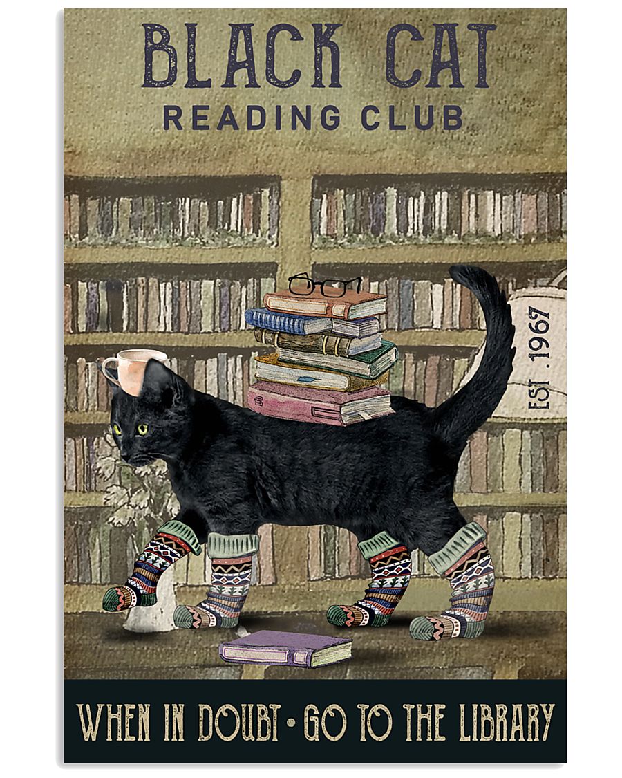 Reading Club When In Doubt Black Cat-9197