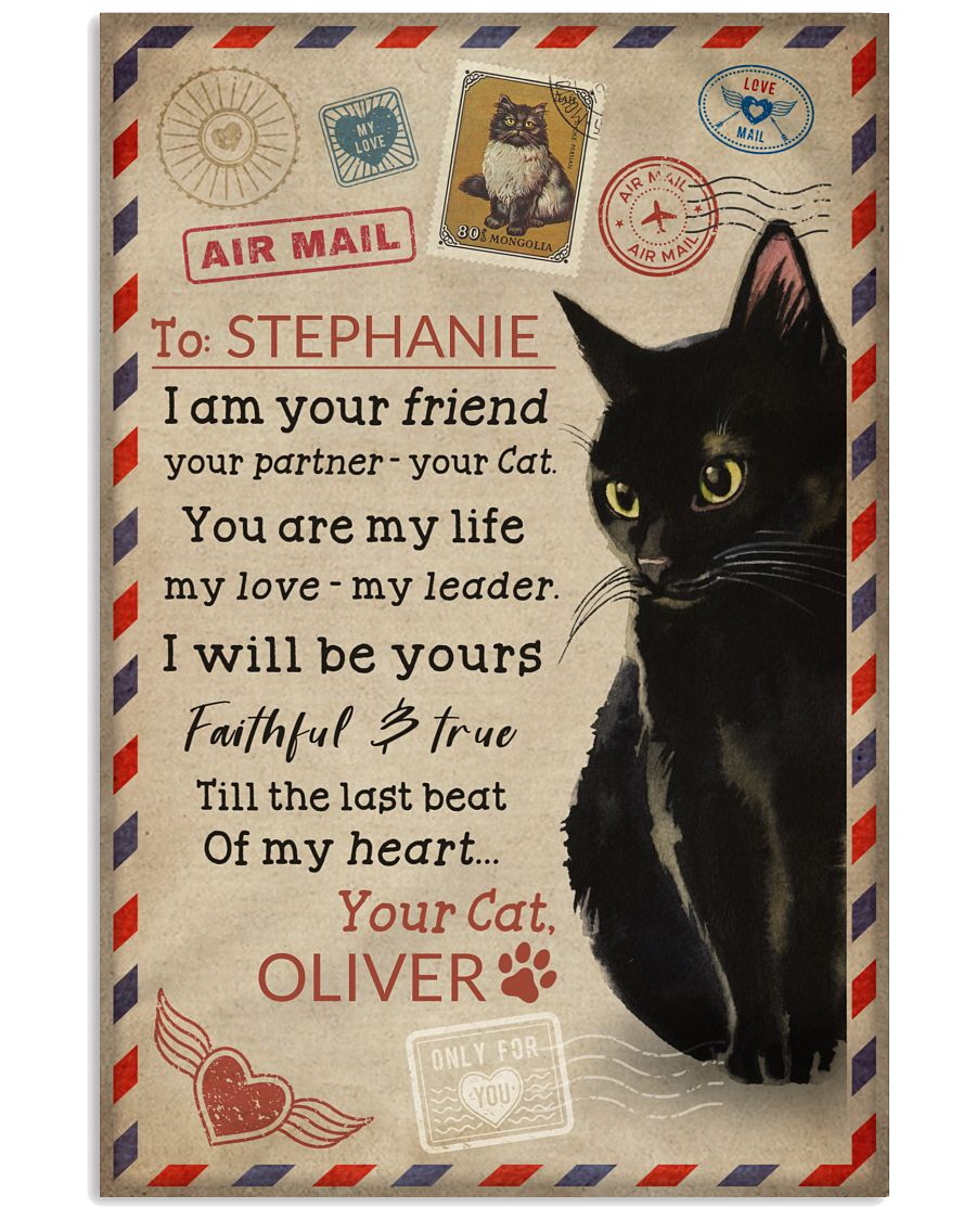 Personalized Black Cat I Am Your Cat-6707