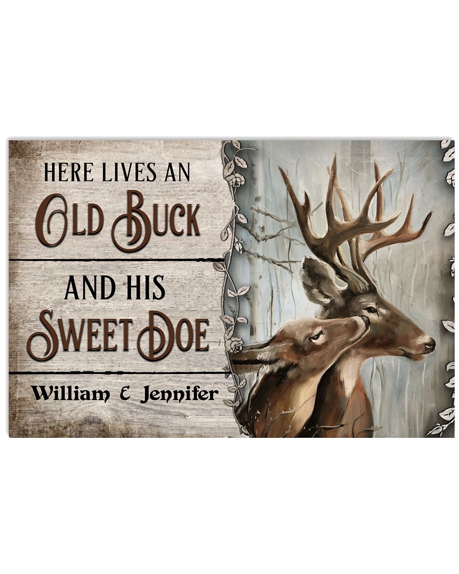 Personalized Deer Old Buck Sweet Doe-1663