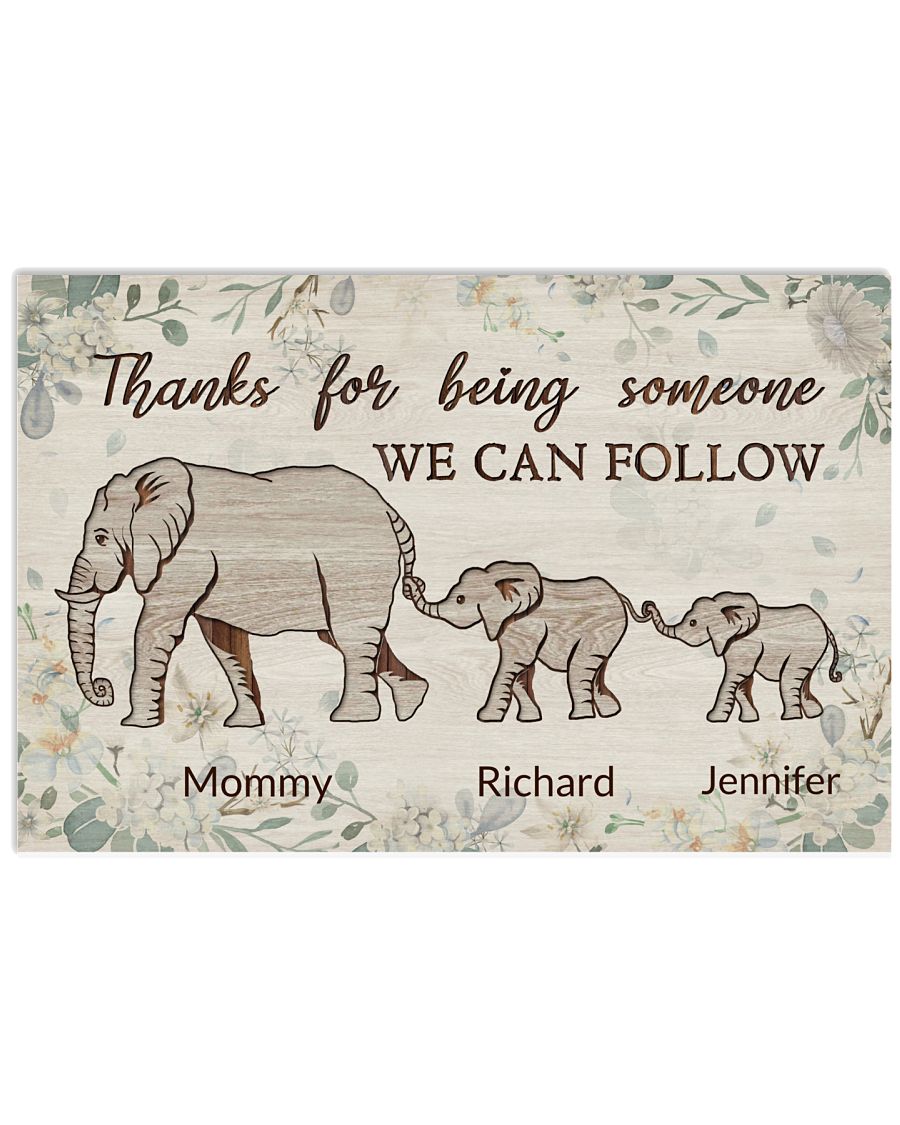 Personalized Elephant Mother 2 Kids Follow-3873