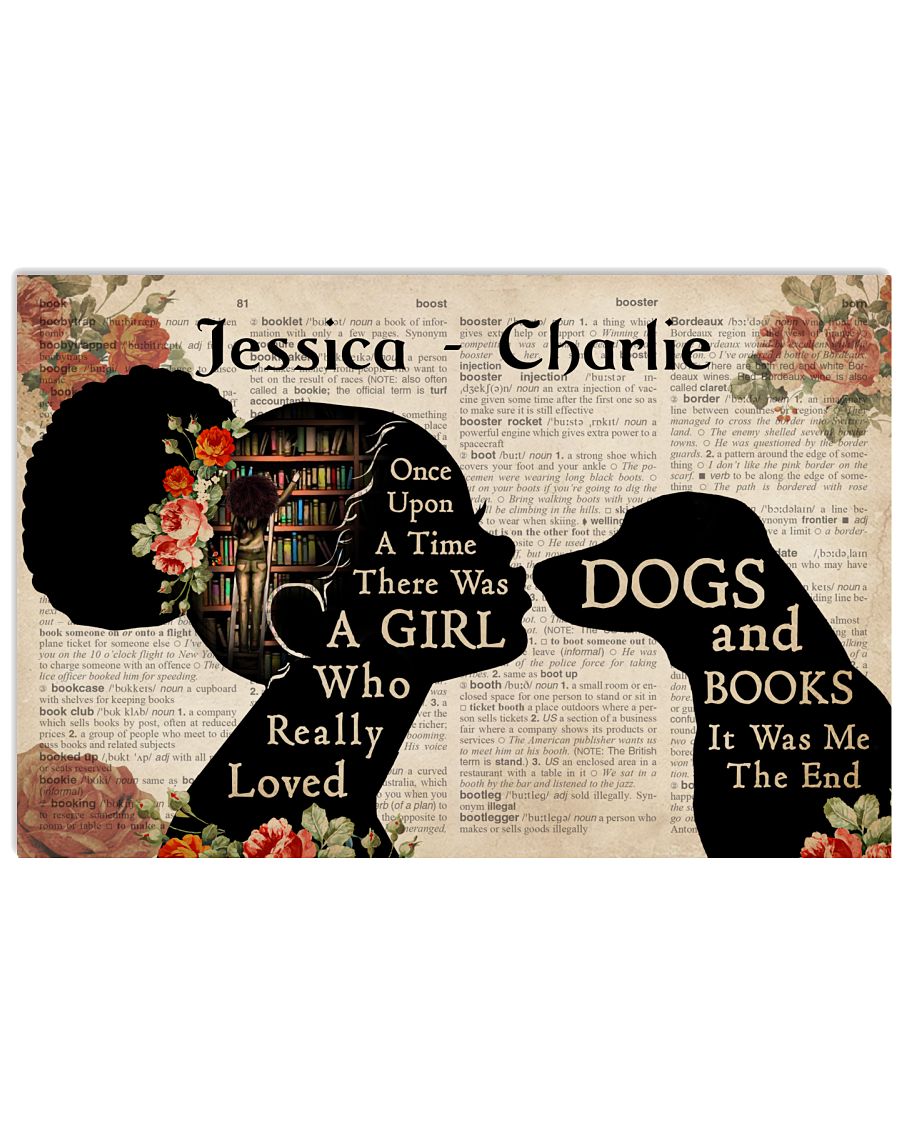 Personalized Reading Girl Loved Dogs And Books-6961