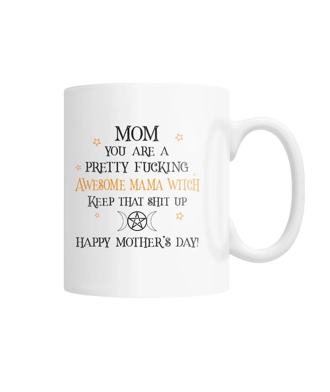 Awesome Mama Witch White Coffee Mug