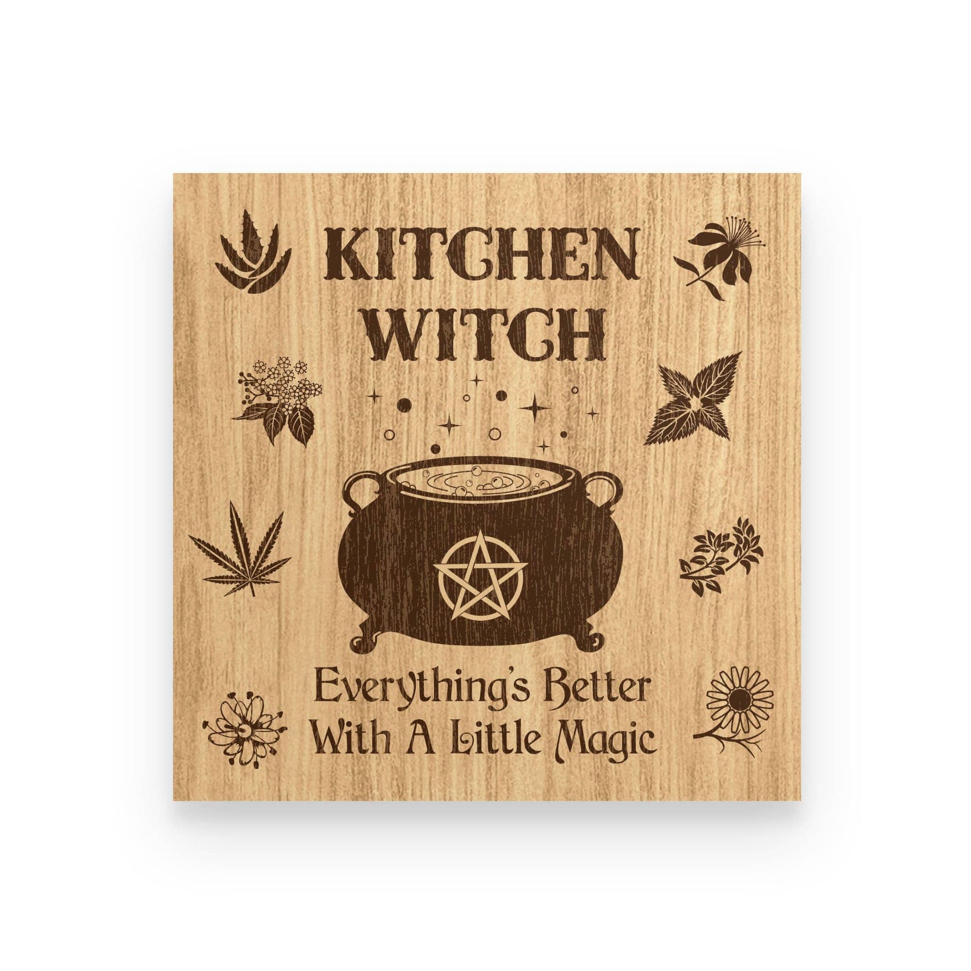 Everything's Better Kitchen Witch Poster