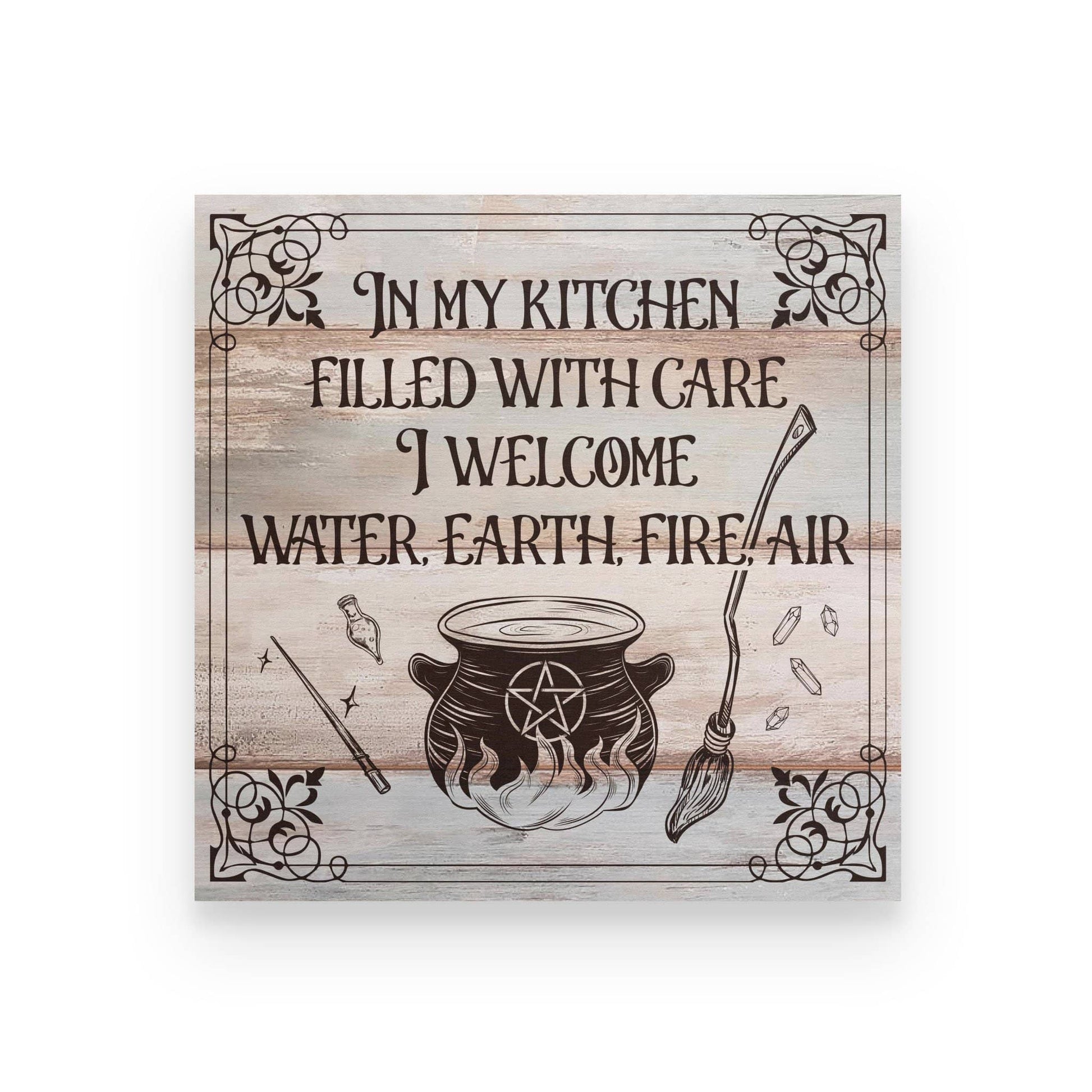 In My Kitchen Witch Poster- Magic Knowledge Wall Decor