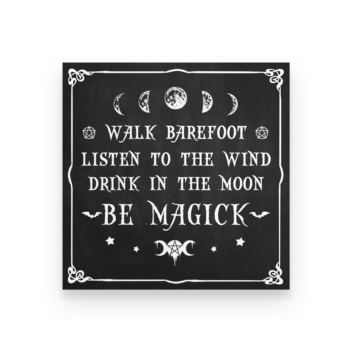 Walk Barefoot Be Magick Poster