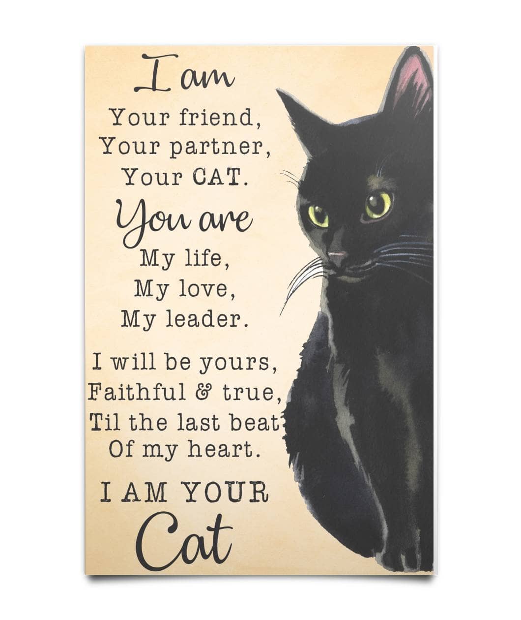 Your Black Cat Poster