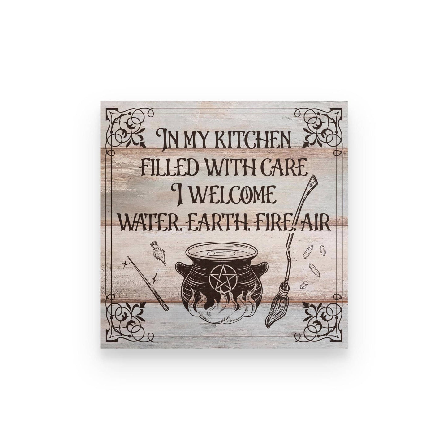 In My Kitchen Witch Poster- Magic Knowledge Wall Decor