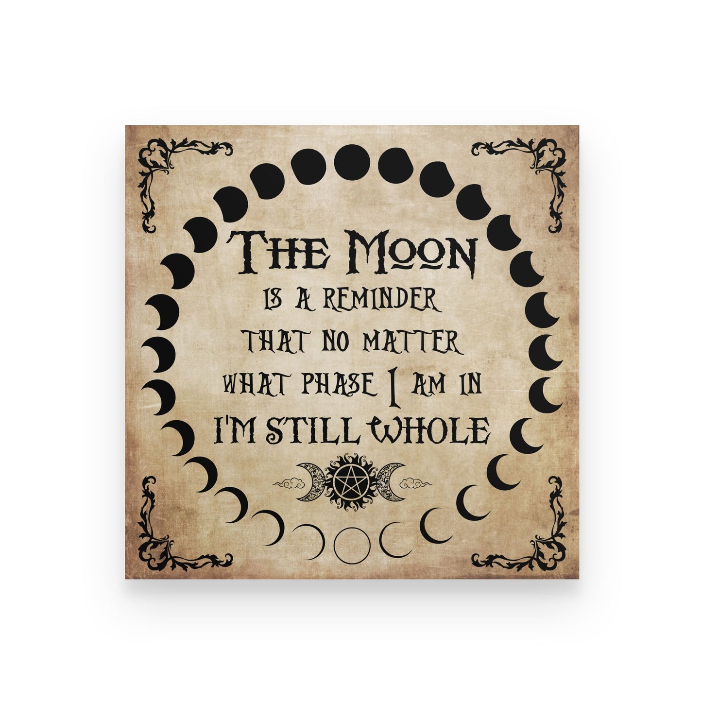 Moon Is A Reminder Square Poster