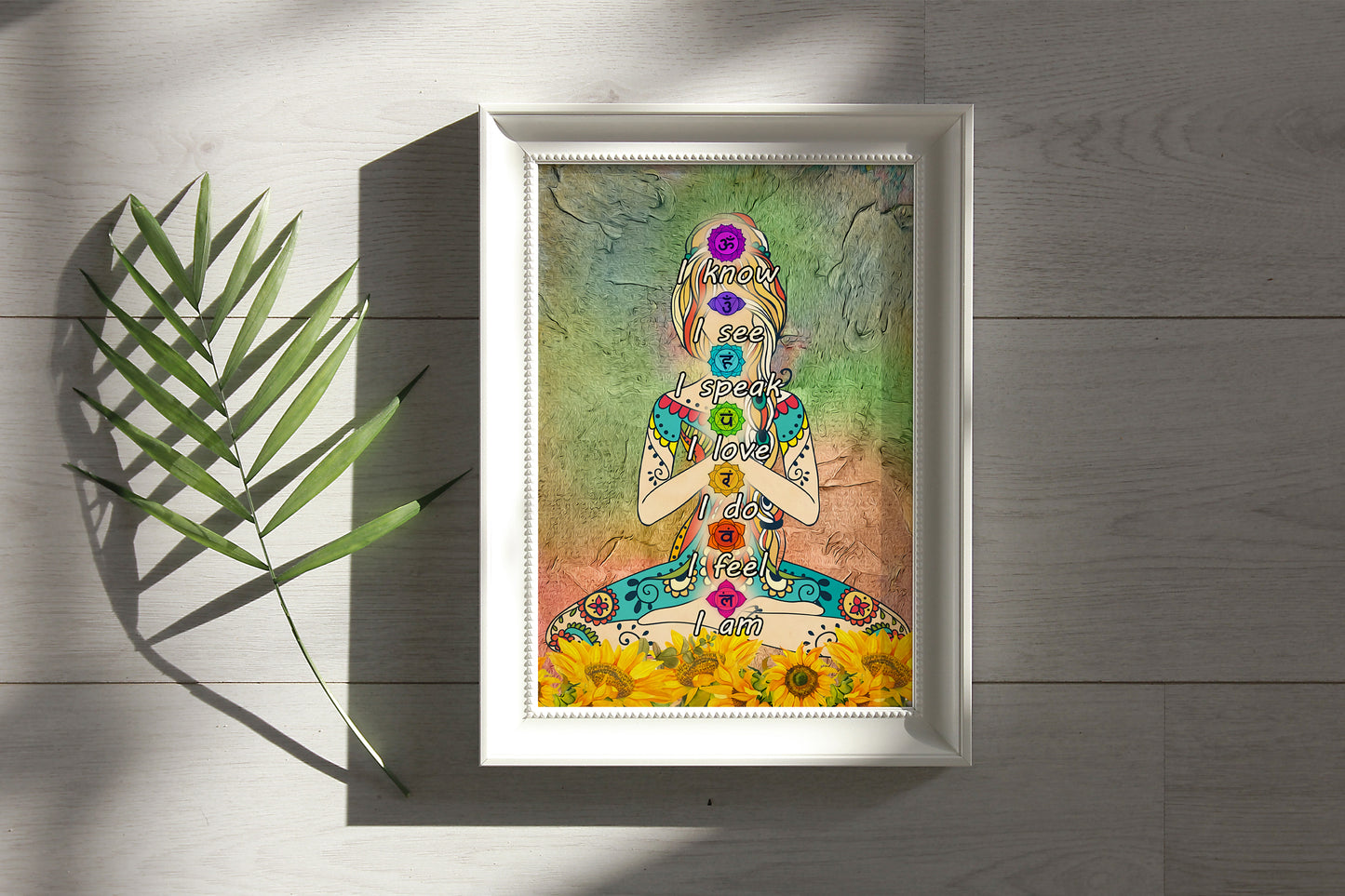 Seven Chakras Abstract Poster Art