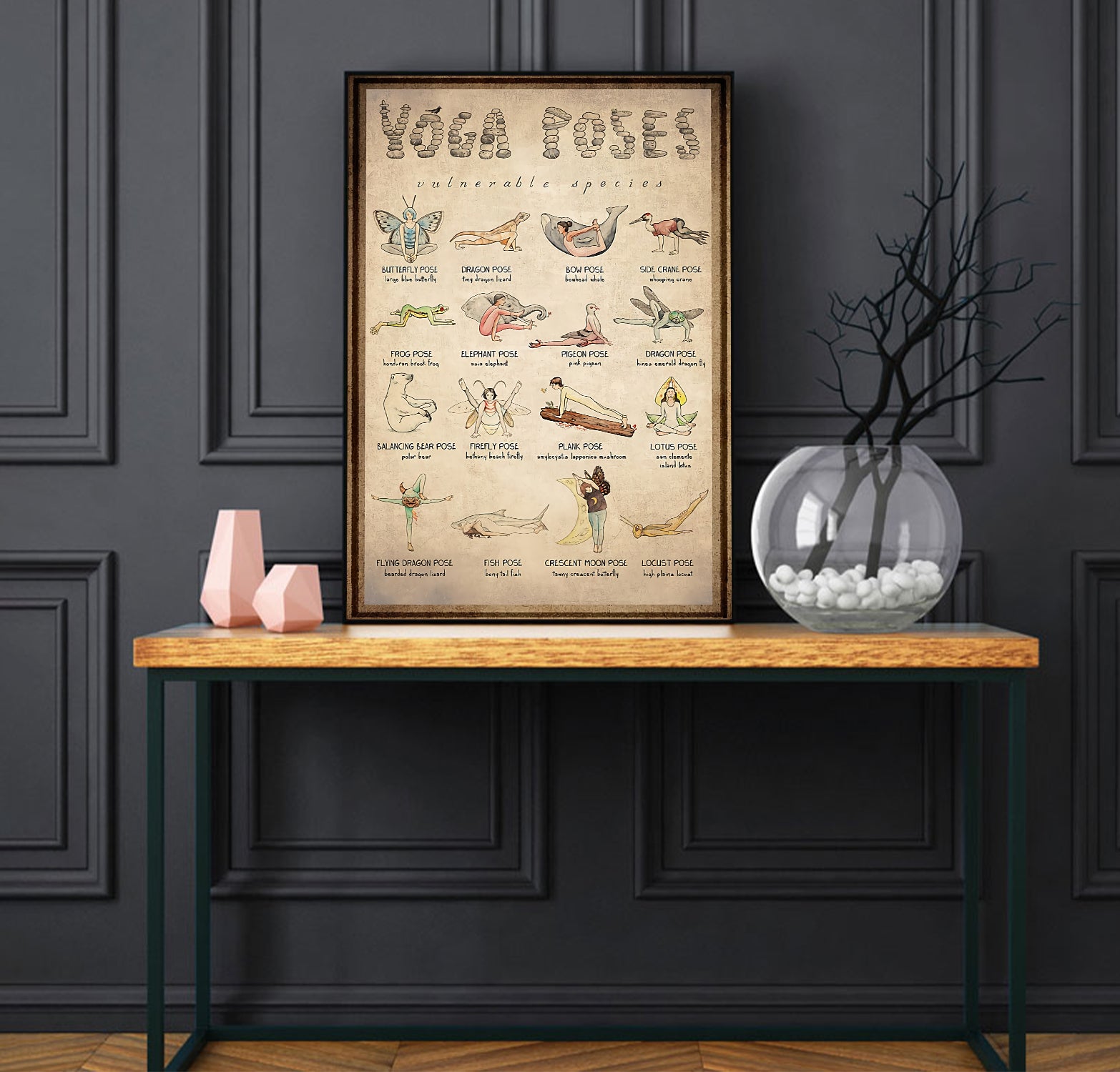 Yoga Animal Poses Knowledge Poster