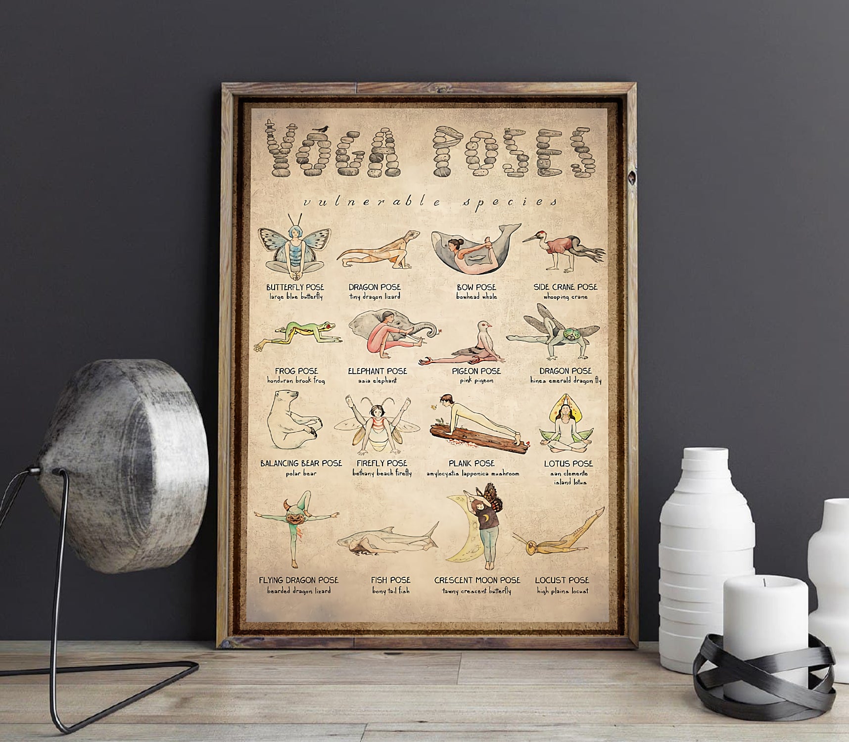 Yoga Animal Poses Knowledge Poster