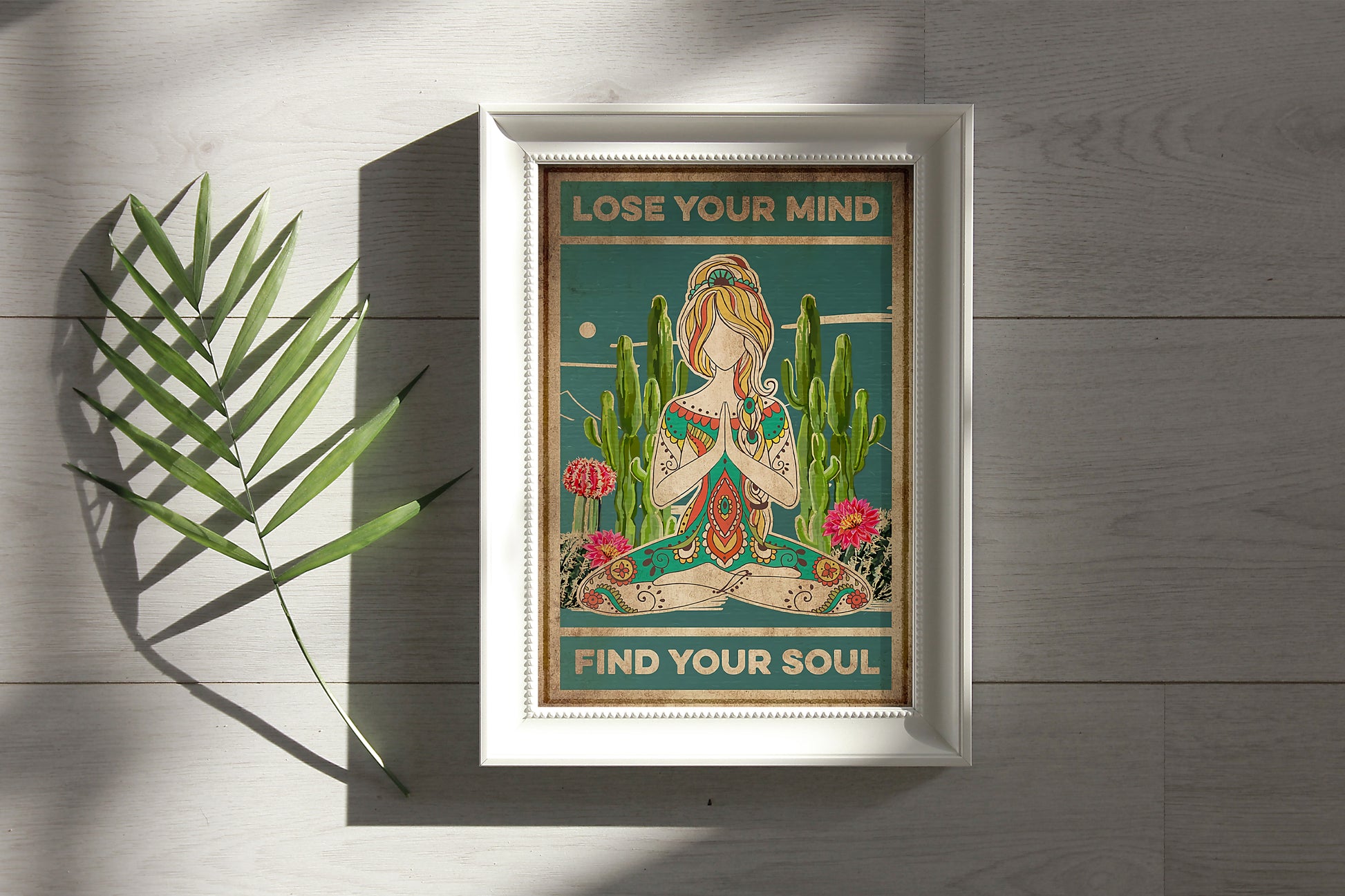 Lose Your Mind Find Your Soul Yoga Poster