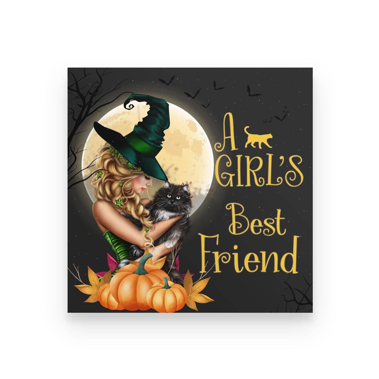 A Girl's Best Friend Witch Poster