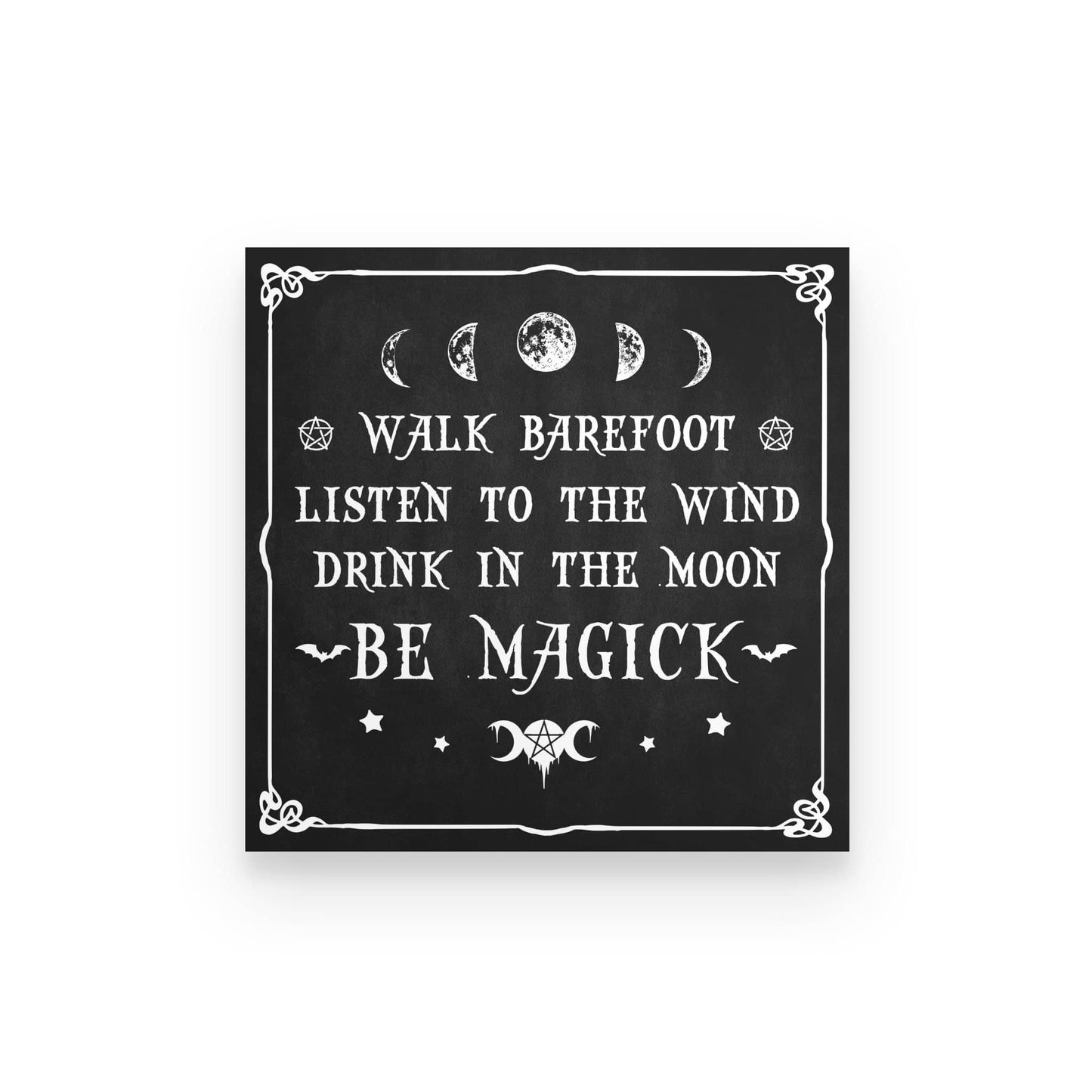 Walk Barefoot Be Magick Poster