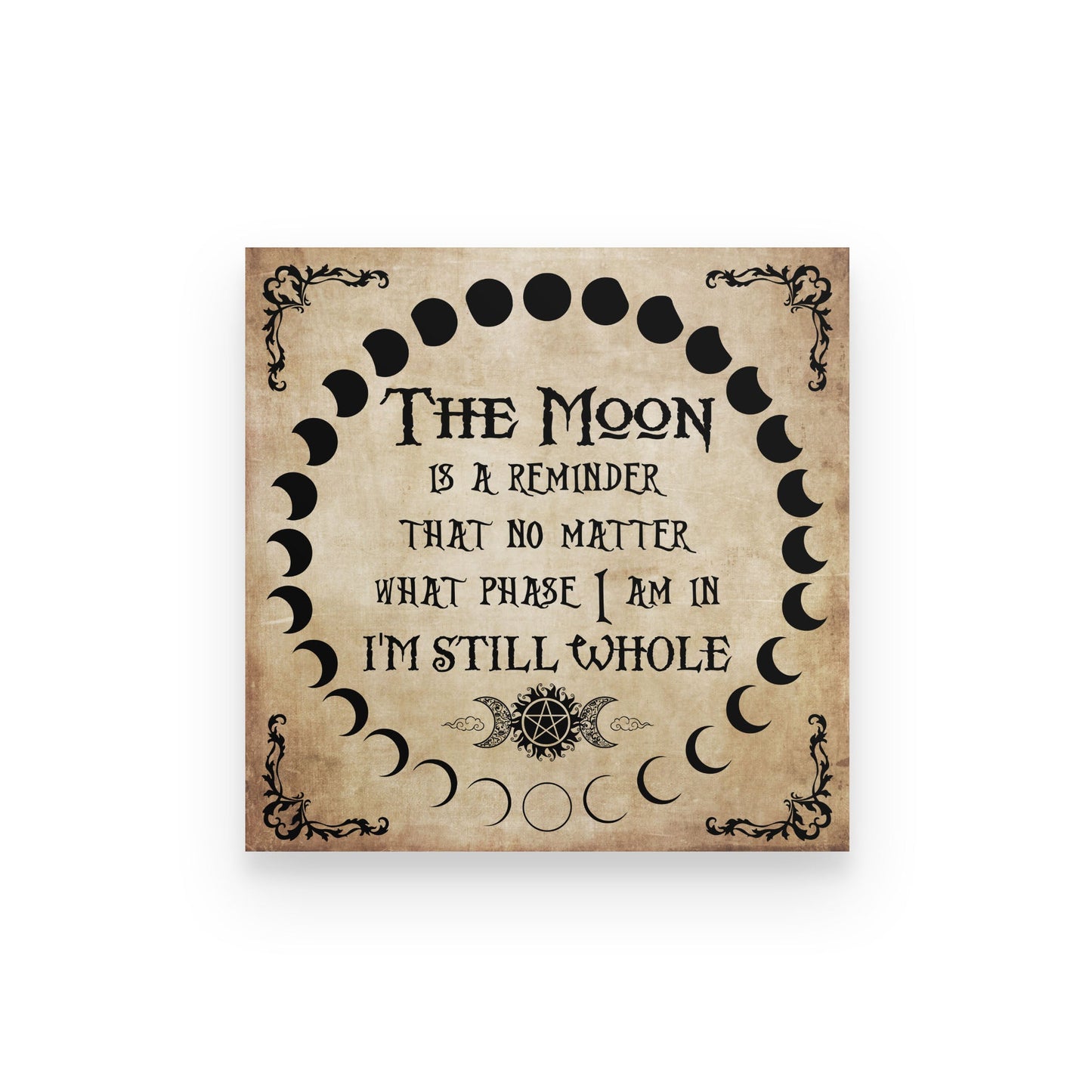 Moon Is A Reminder Square Poster