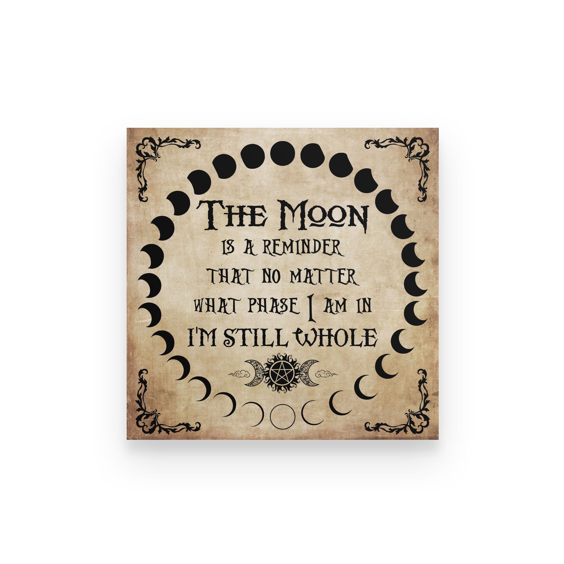 Moon Is A Reminder Square Poster