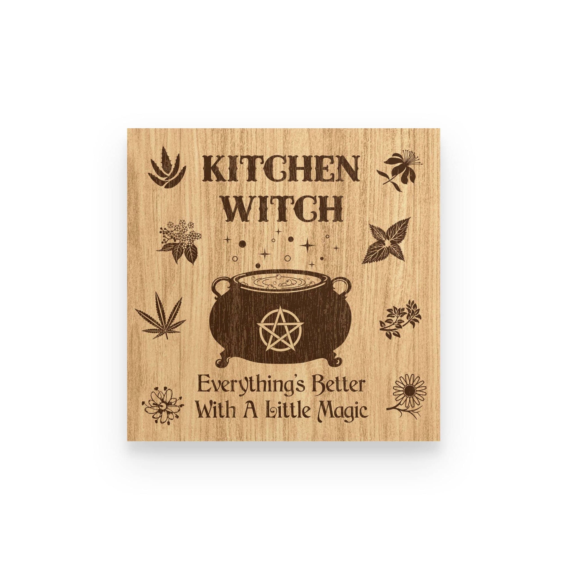 Everything's Better Kitchen Witch Poster