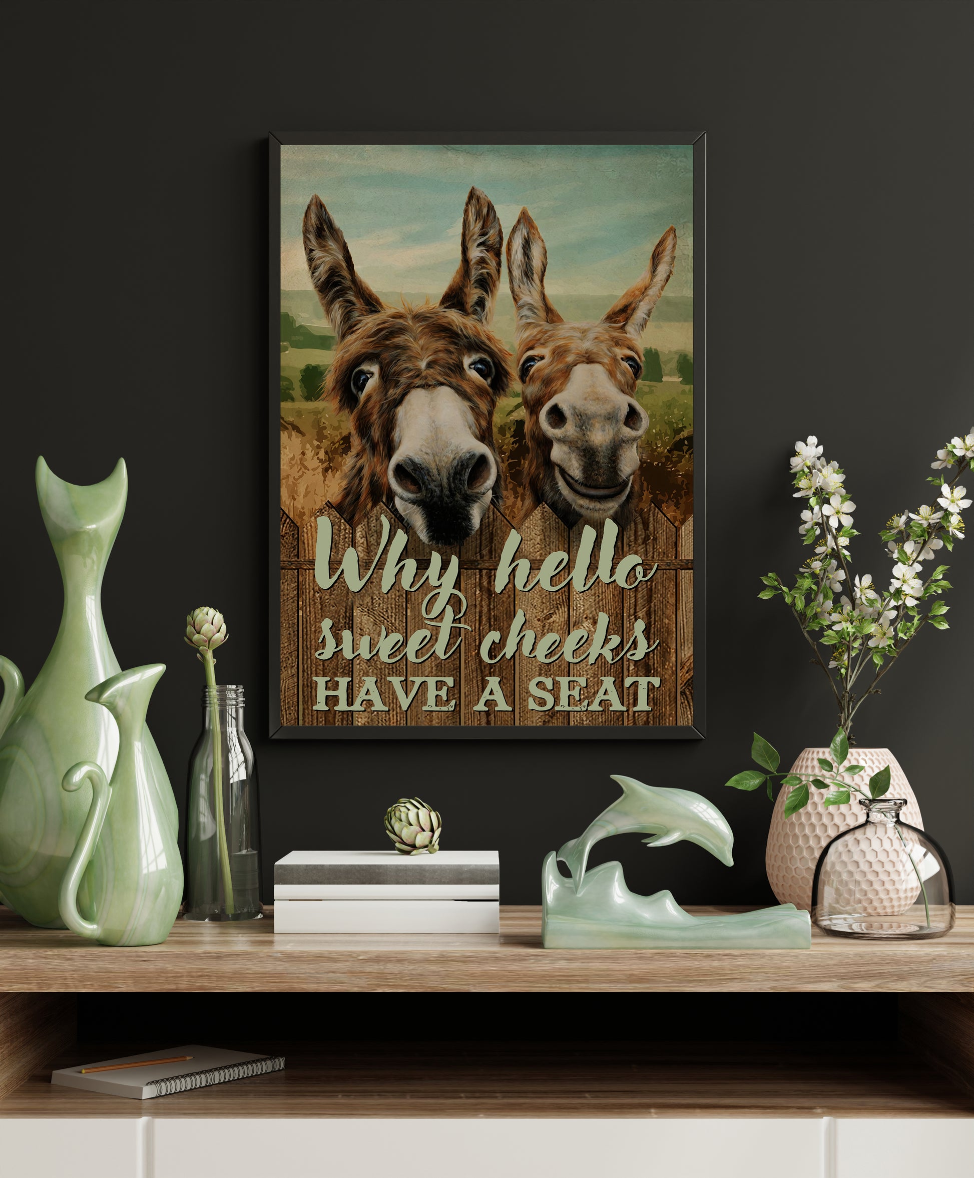 Funny Animal Bathroom Poster