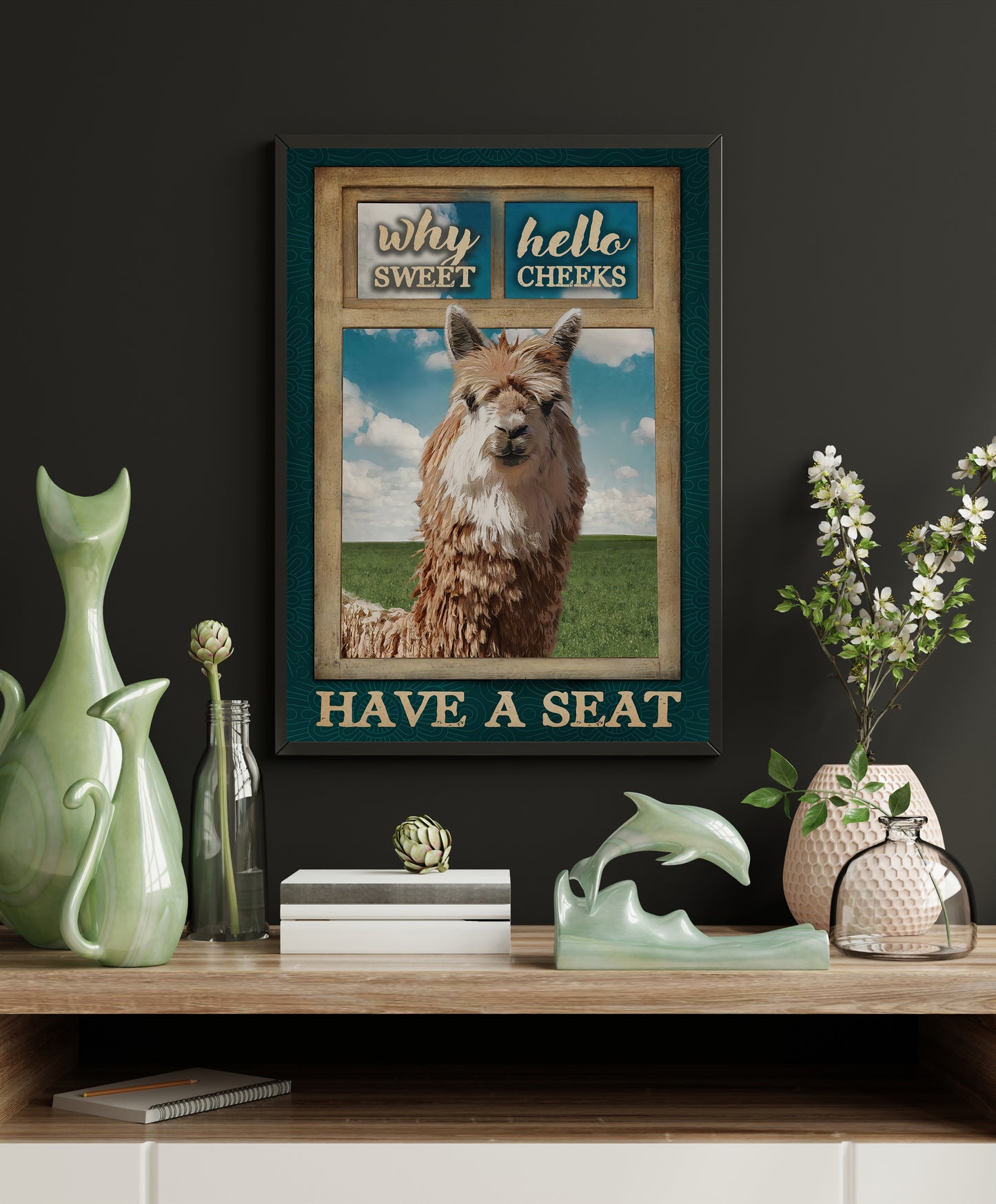 Funny Animal Bathroom Poster