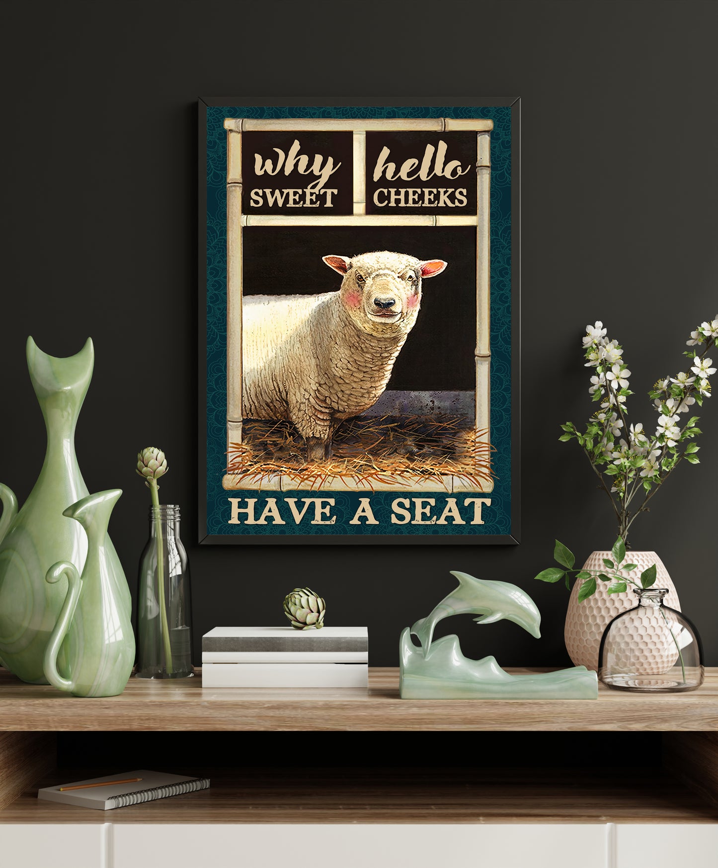 Funny Animal Bathroom Poster