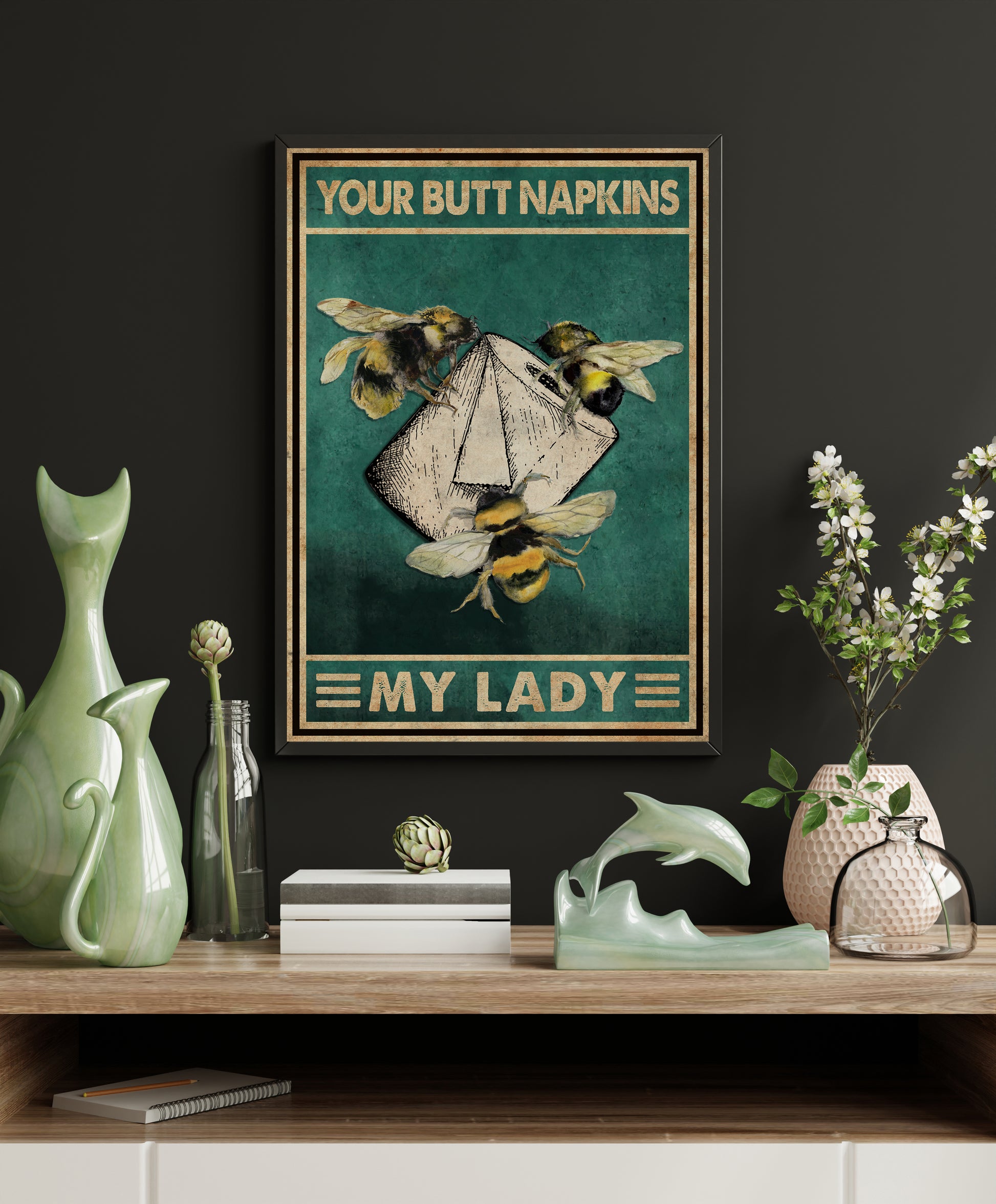 Funny Animal Bathroom Poster