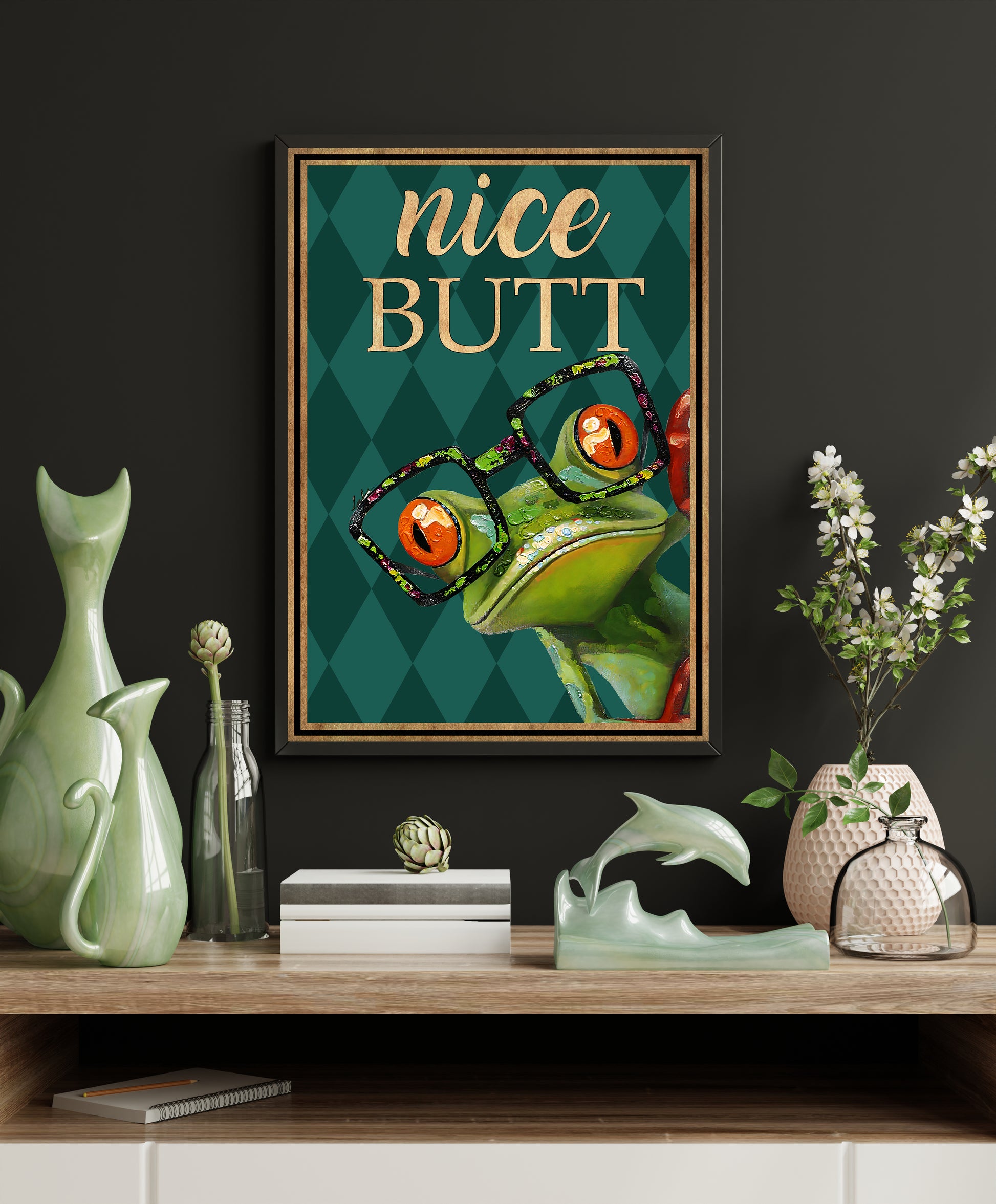 Funny Animal Bathroom Poster