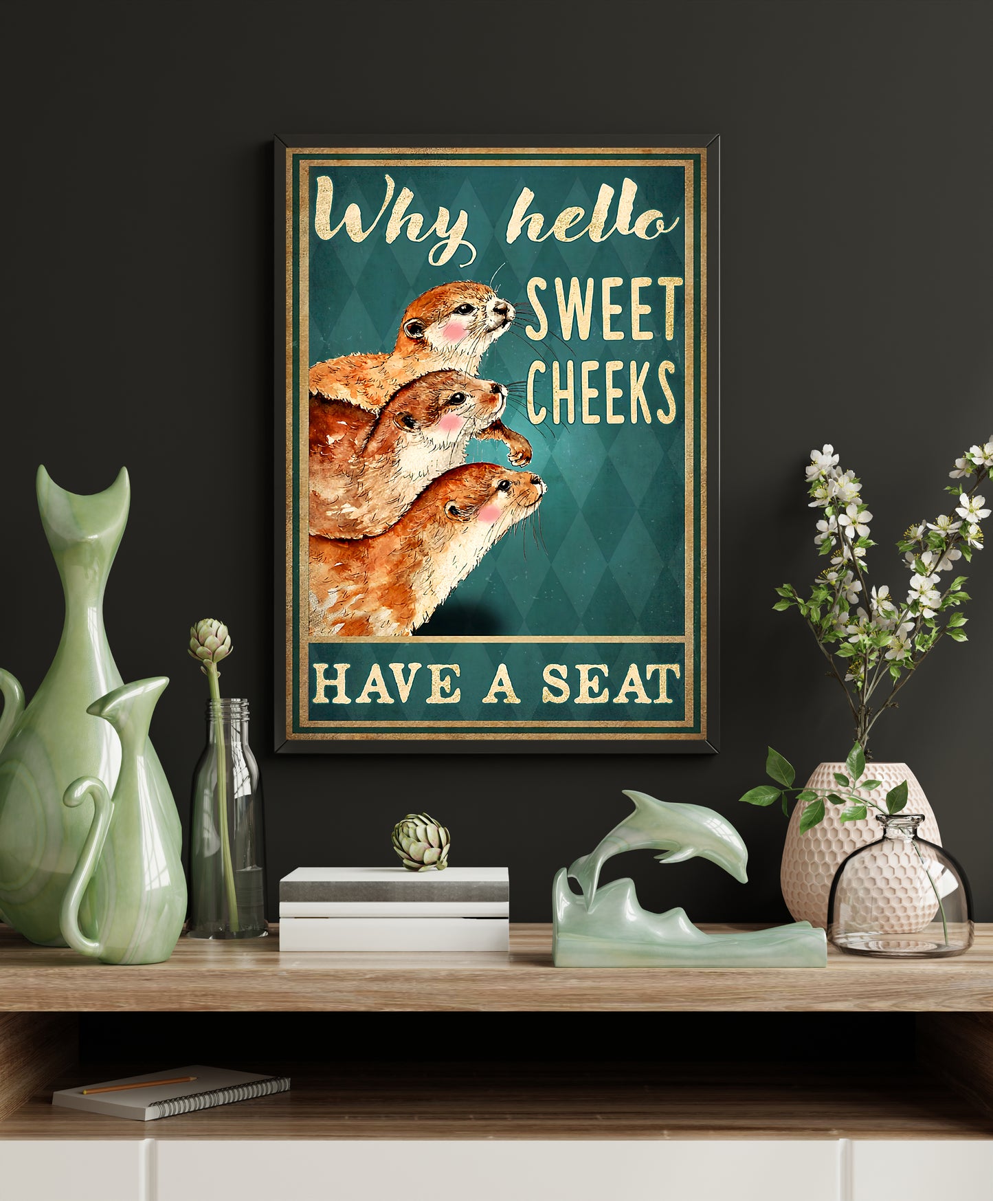 Funny Animal Bathroom Poster