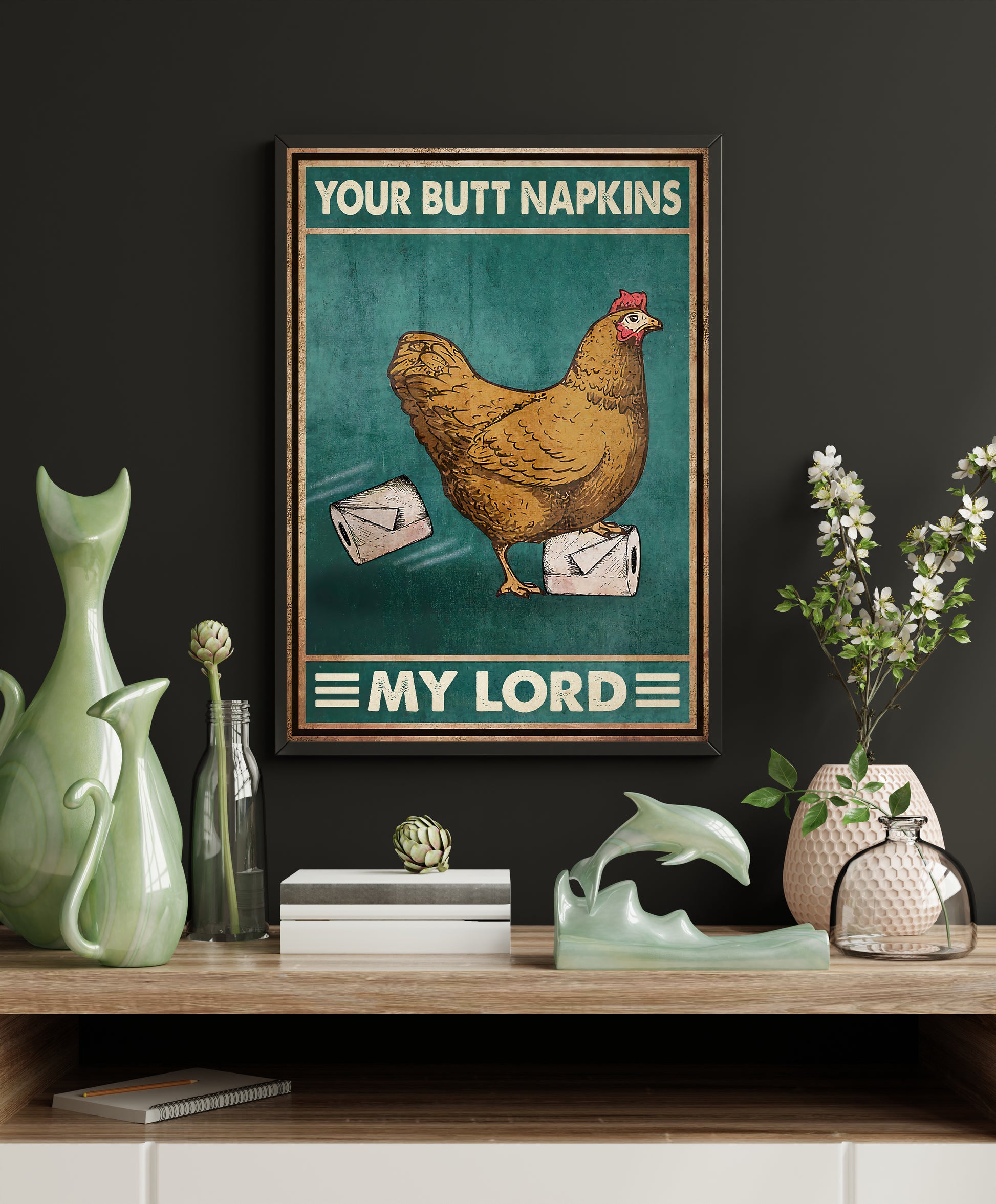 Funny Animal Bathroom Poster