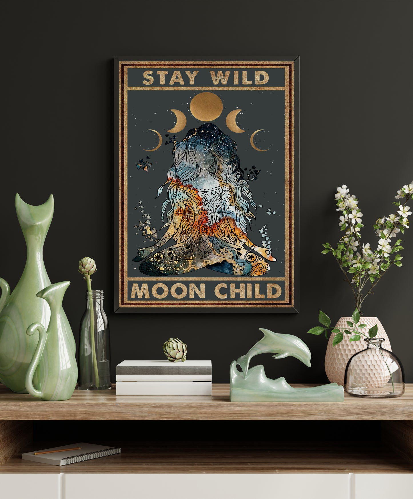 Stay Wild Moon Child Yoga Vertical Poster