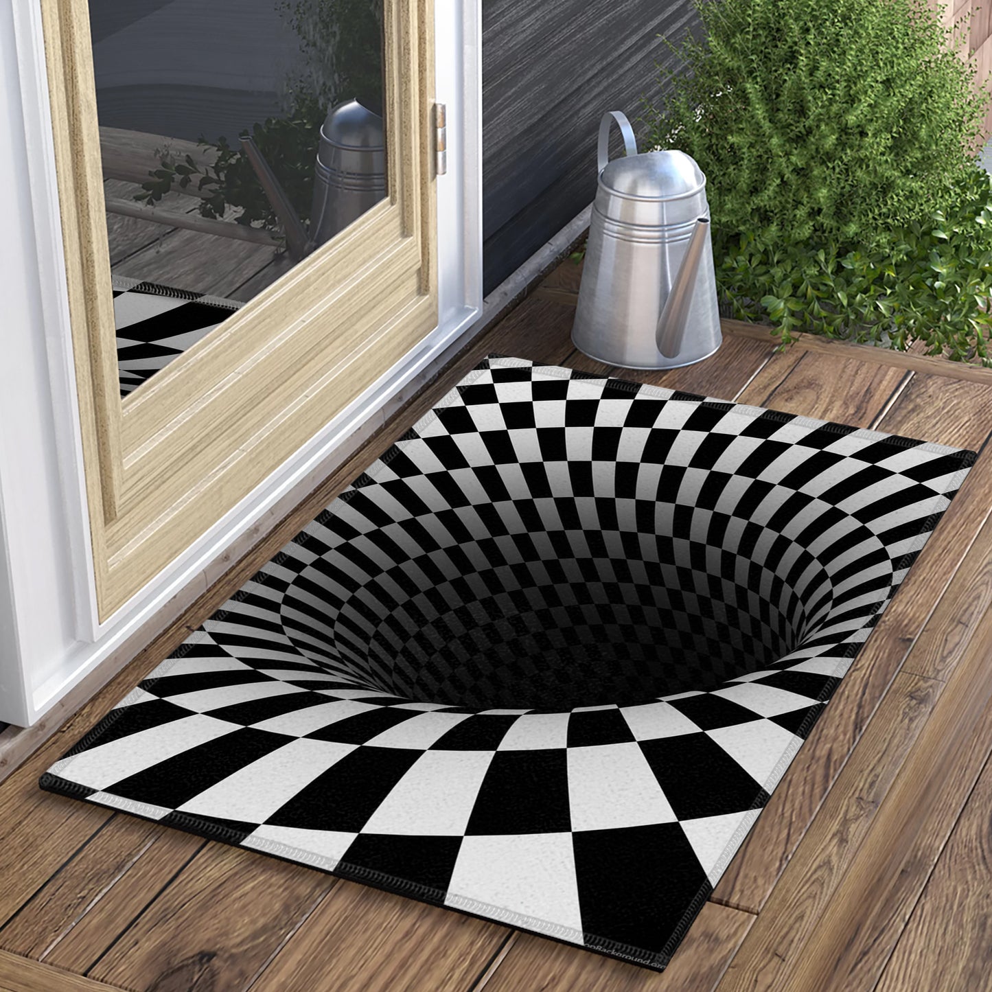 Optical Illusion Vortex Trick Round Doormart