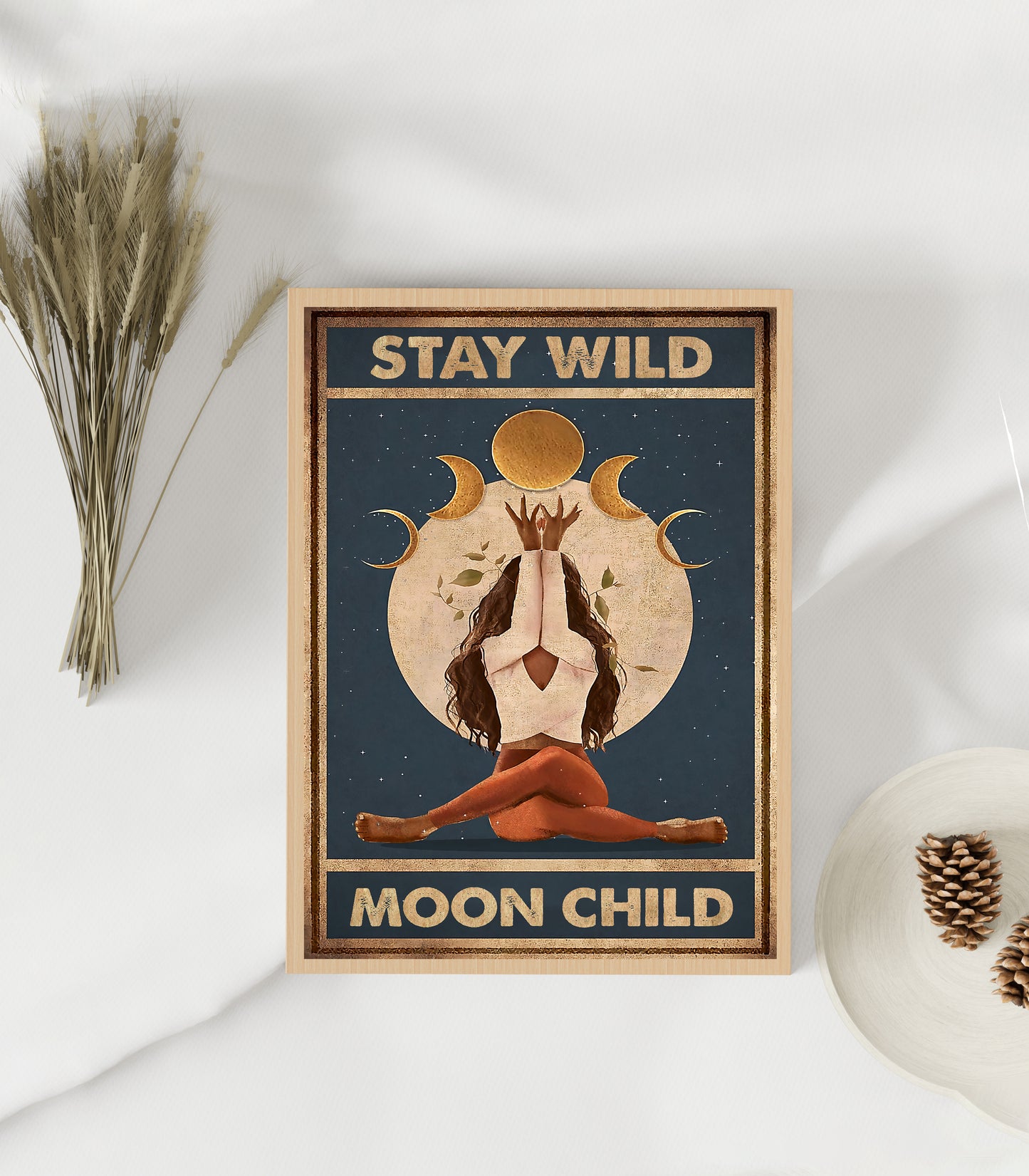 Stay Wild Moon Child Yoga Vertical Poster