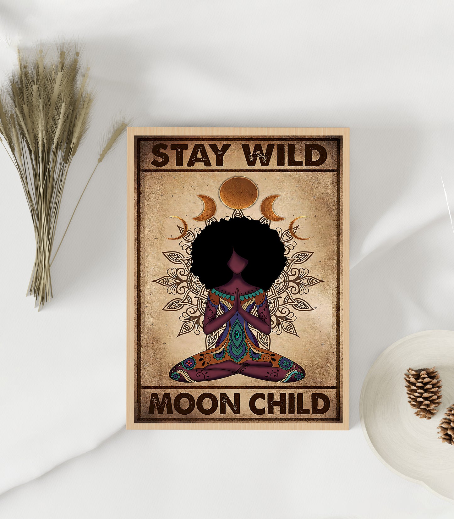 Stay Wild Moon Child Yoga Vertical Poster