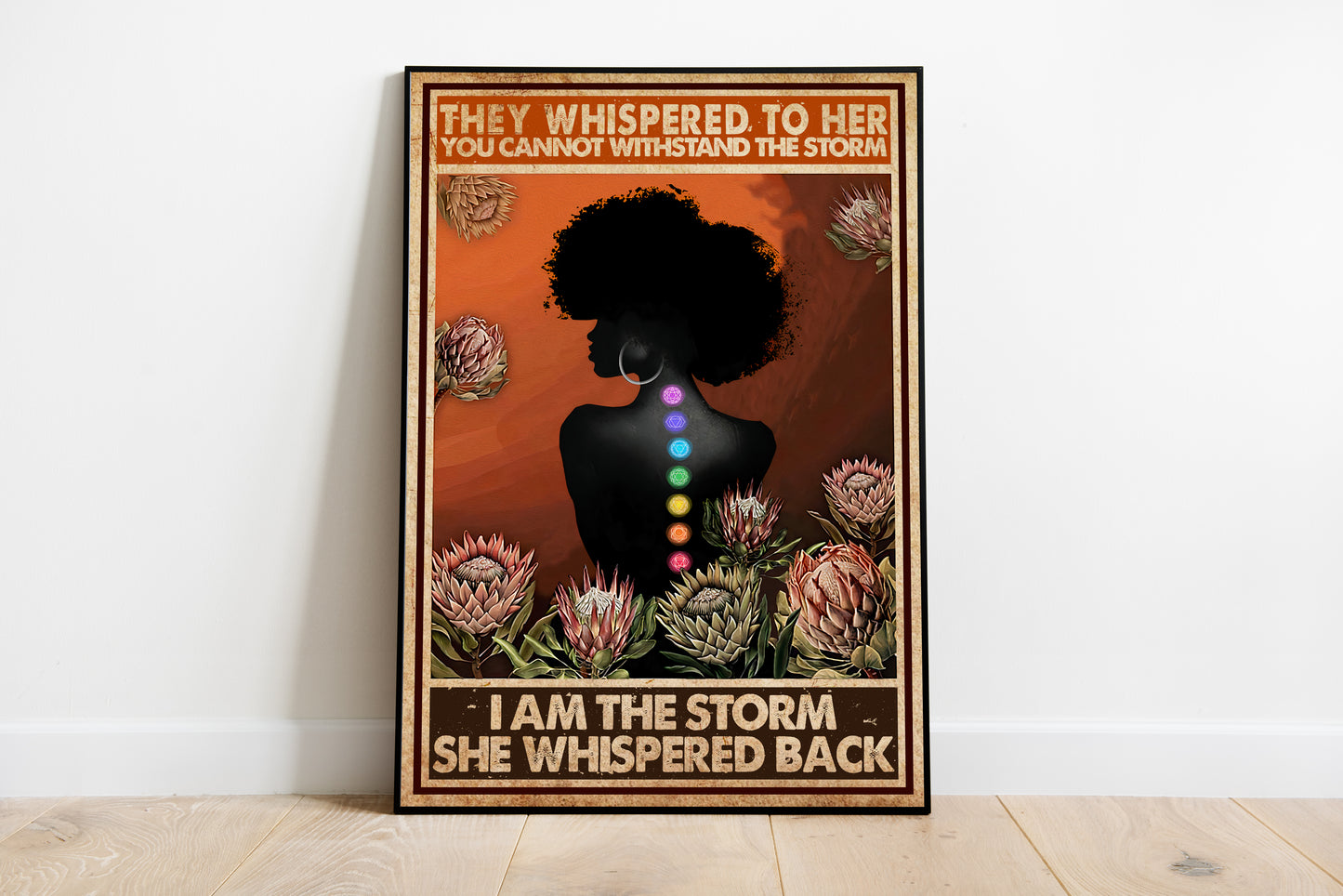 They Whispered To Her You Cannot Withstand The Storm Yoga Vertical Poster