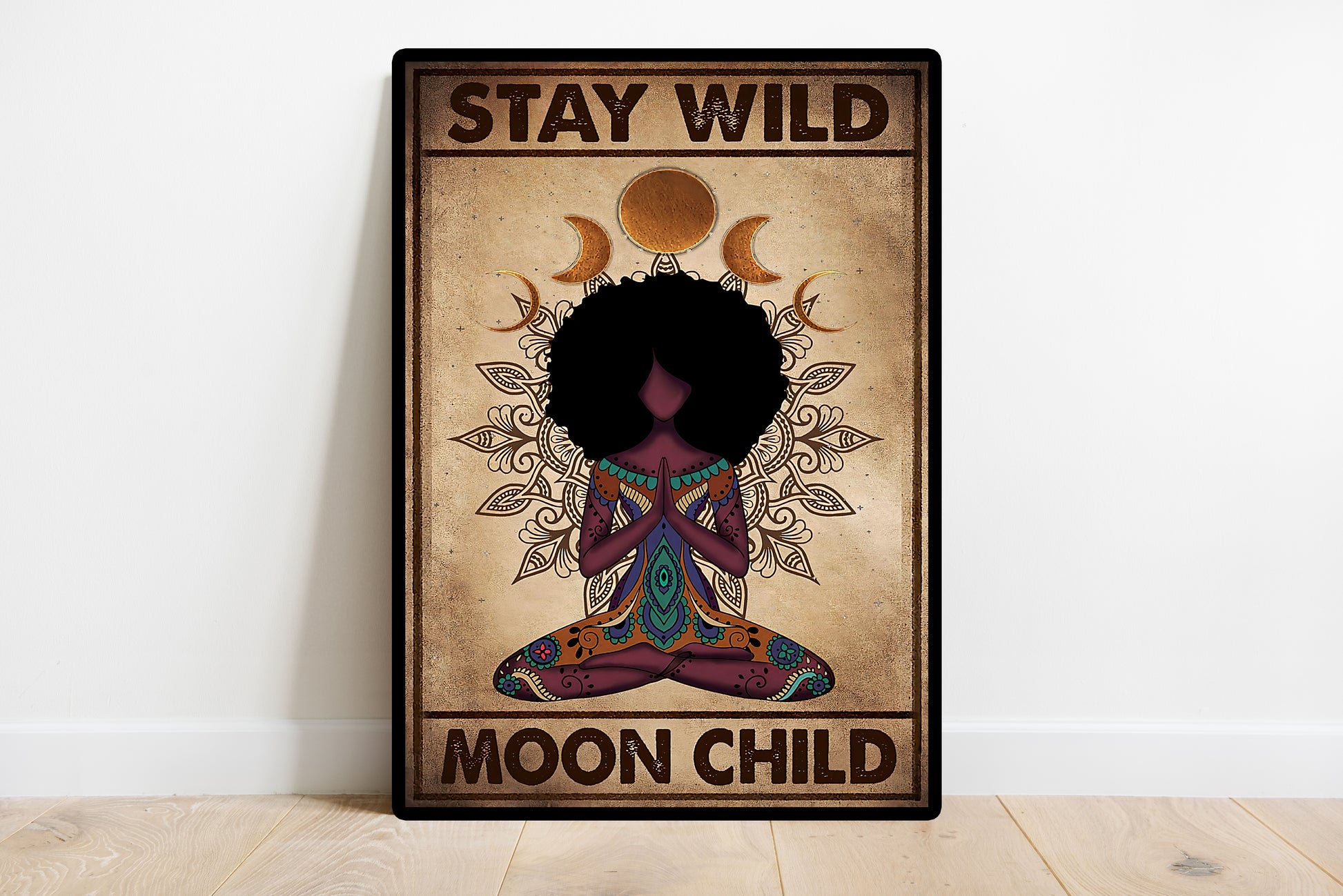 Stay Wild Moon Child Yoga Vertical Poster