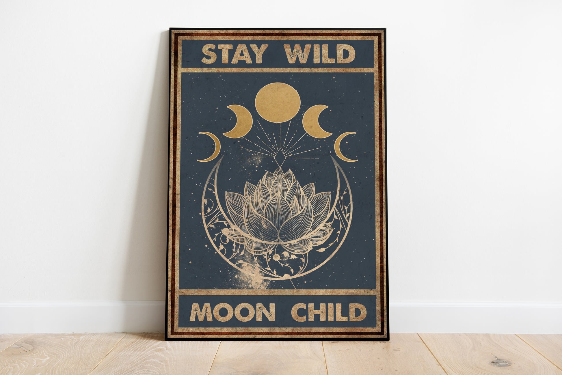 Stay Wild Moon Child Yoga Vertical Poster