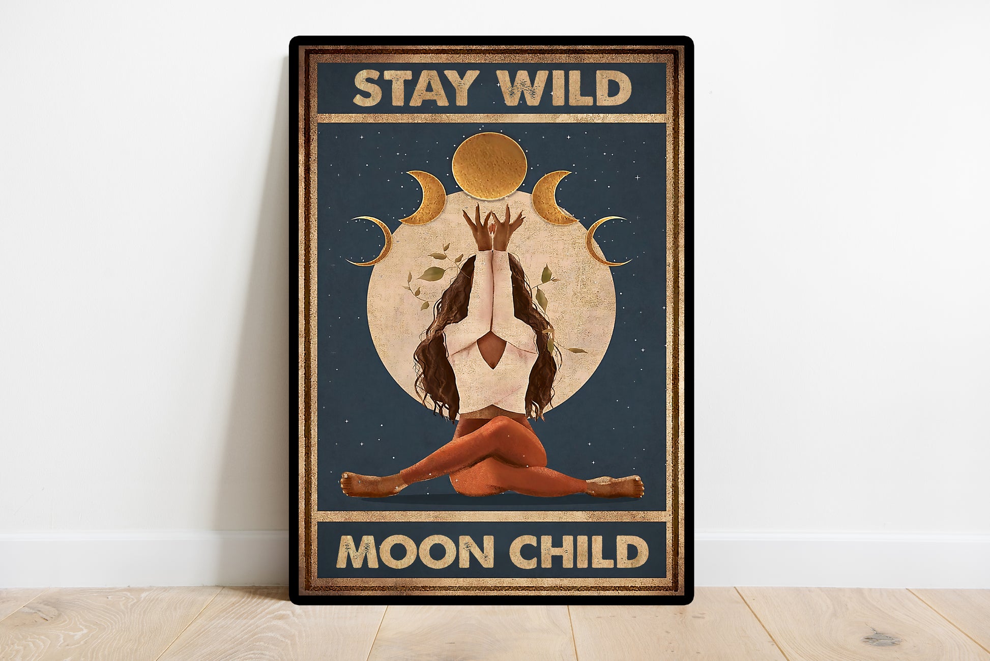 Stay Wild Moon Child Yoga Vertical Poster