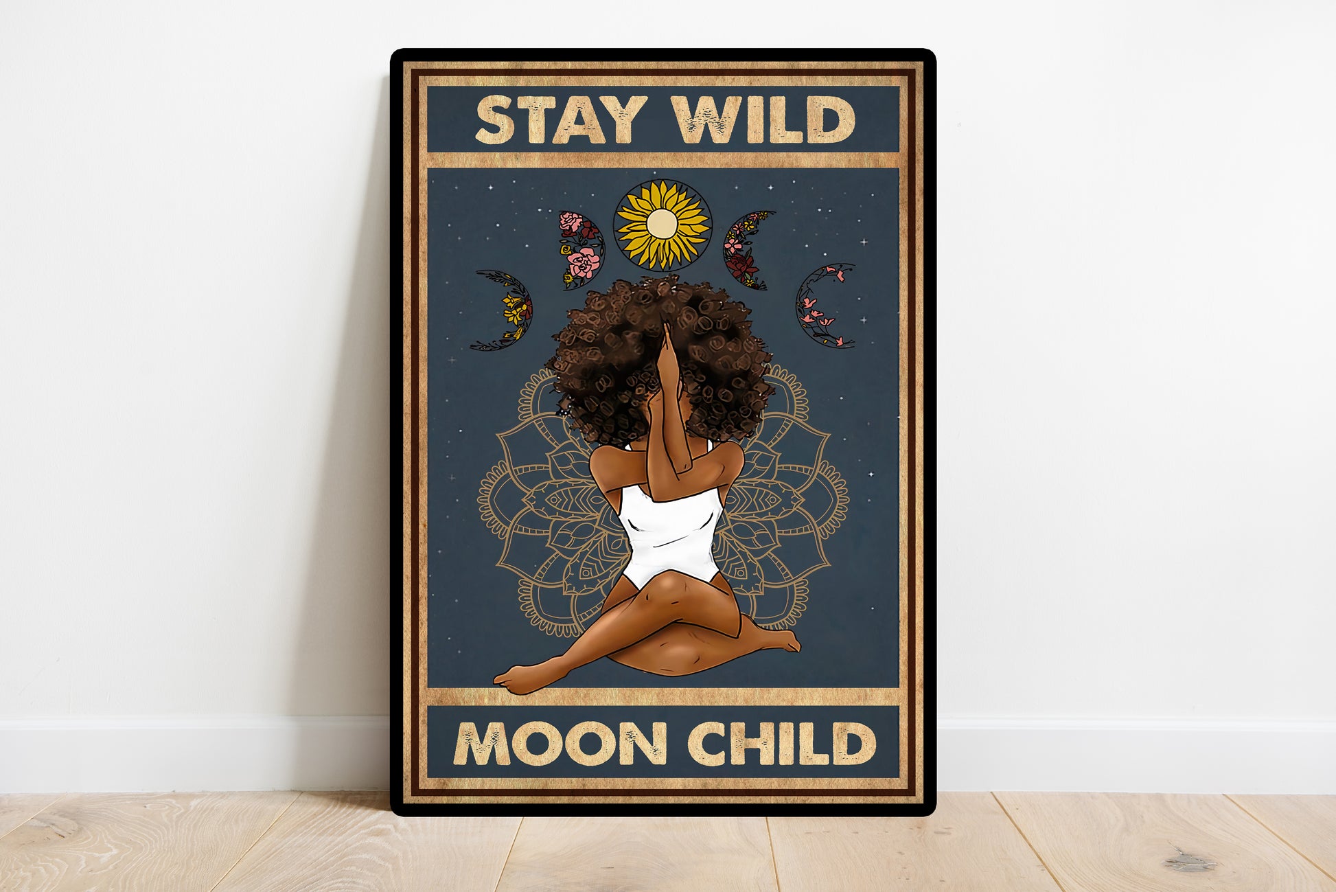 Stay Wild Moon Child Yoga Vertical Poster